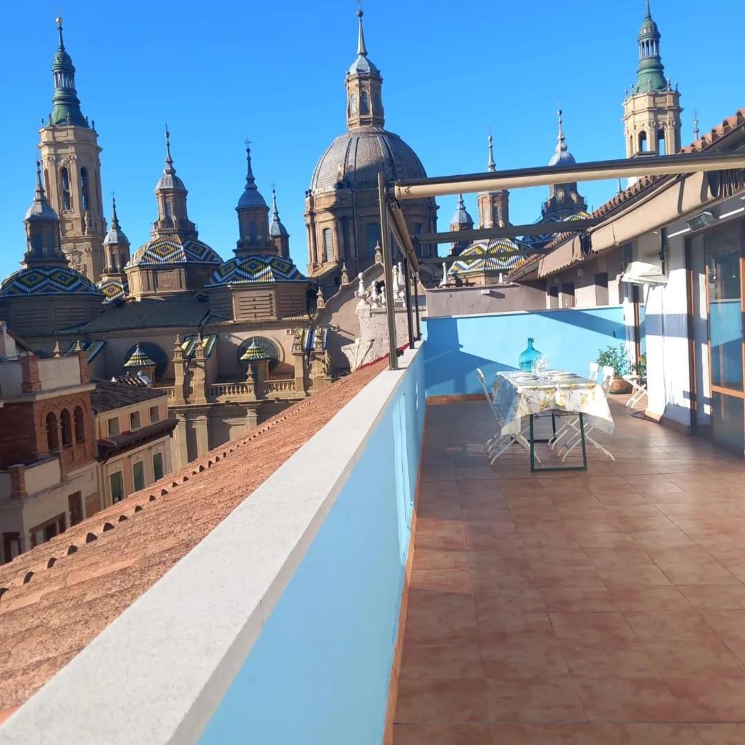 サラゴサLa Terraza Del Pilarアパートメント エクステリア 写真